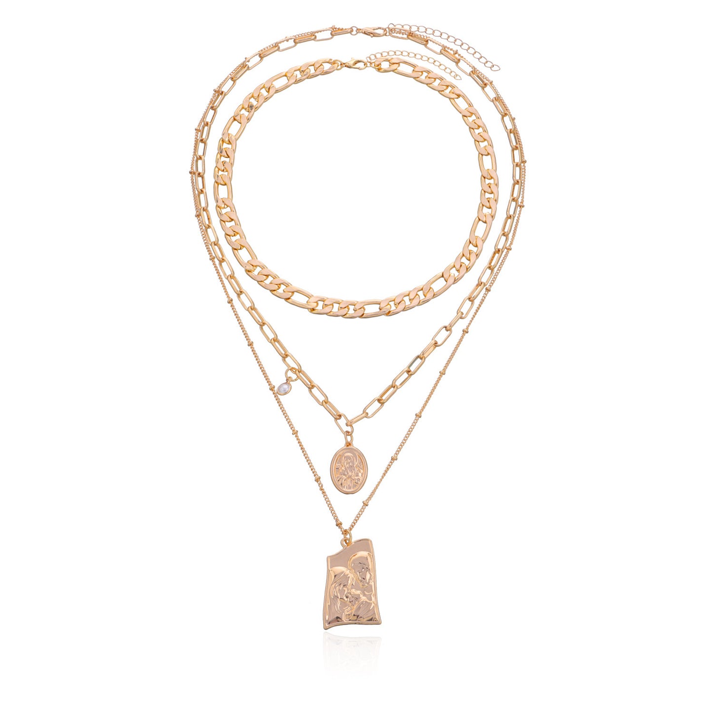 Multi-Layered Pearl Necklace