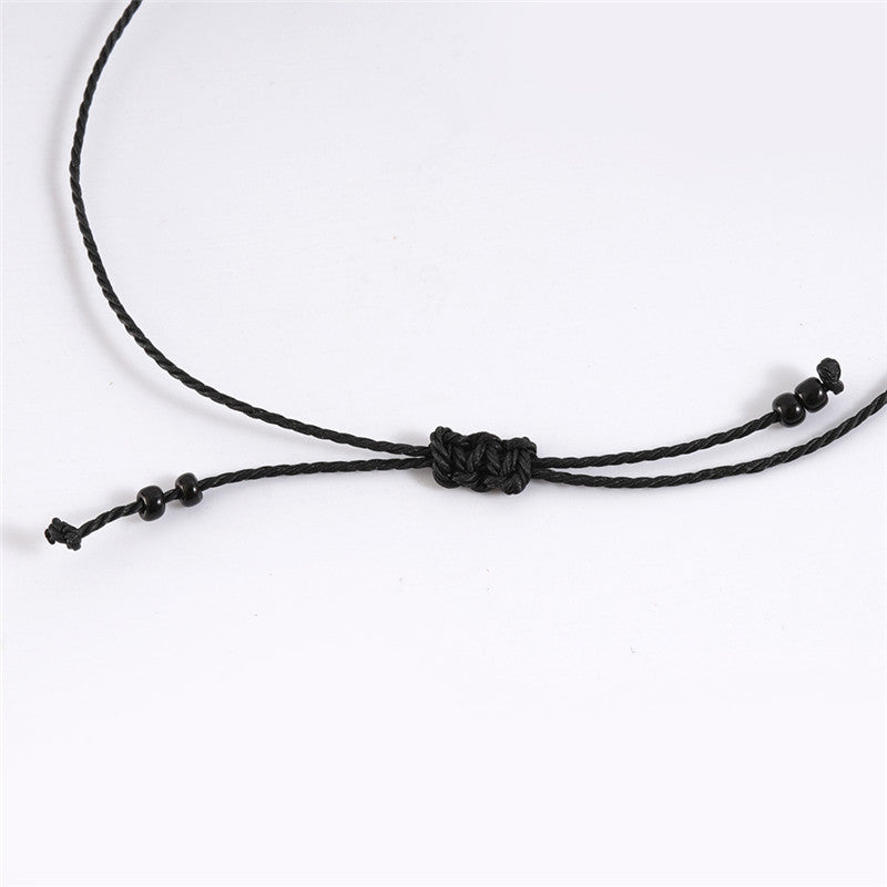 Beaded Rope Card Couple Bracelet