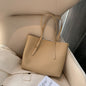 Tote Bag, Light Brown & Dark Brown