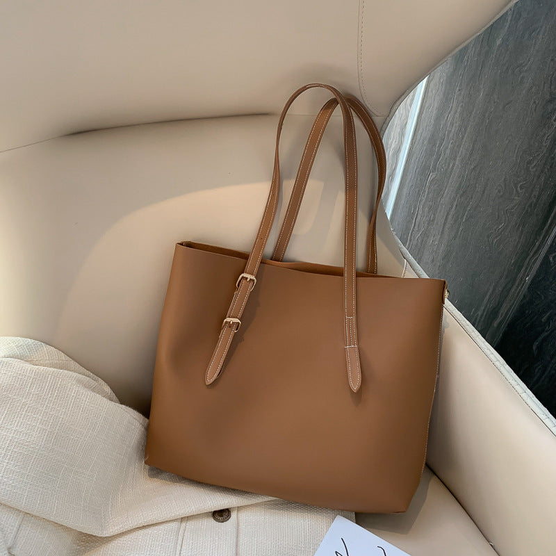 Tote Bag, Light Brown & Dark Brown