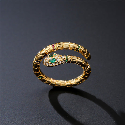 Gold Snake Ring for Women – Adjustable
