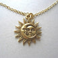 Sun and Moon Pendant Necklace