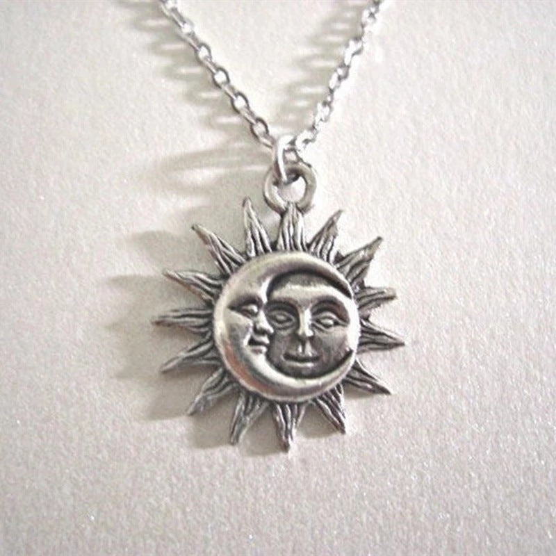 Sun and Moon Pendant Necklace