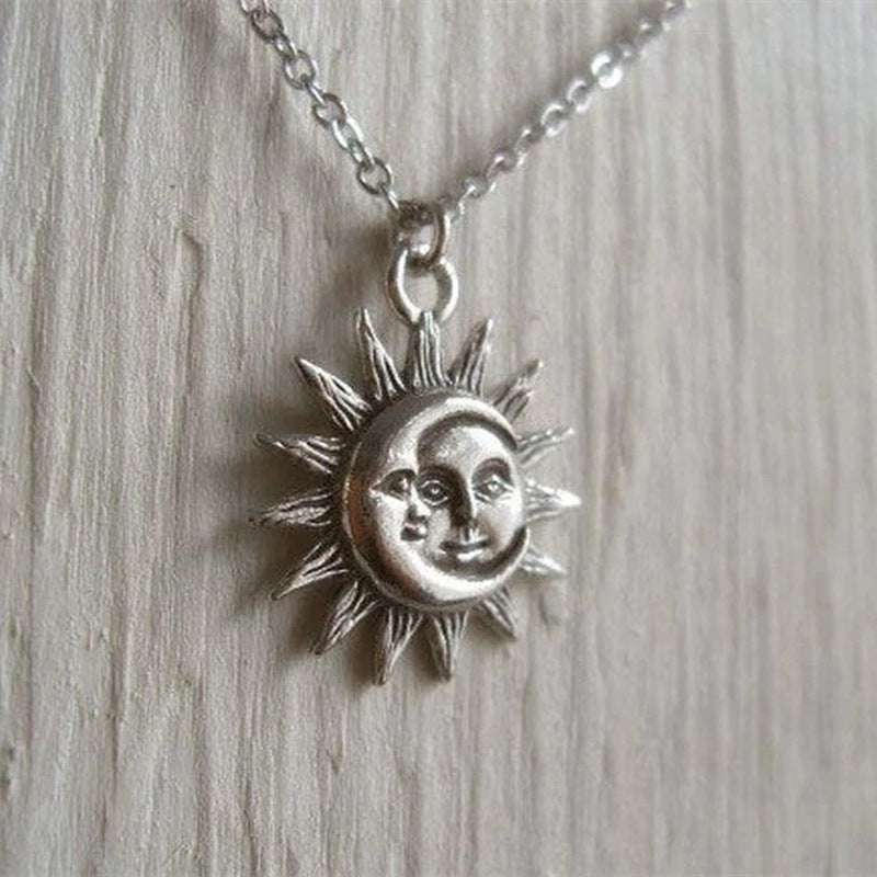 Sun and Moon Pendant Necklace