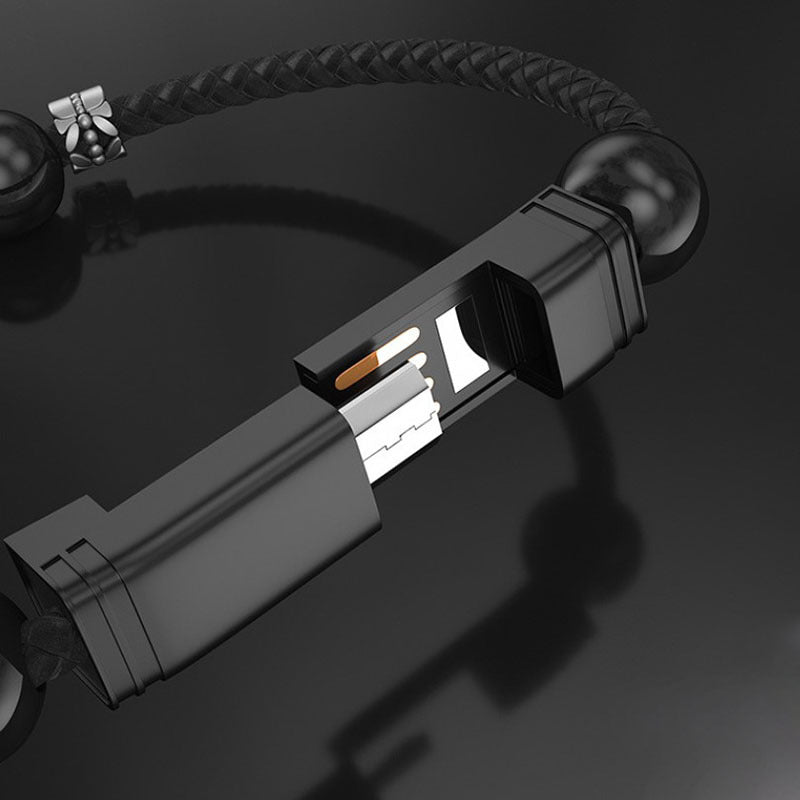 Leather Bracelet Charging Cable