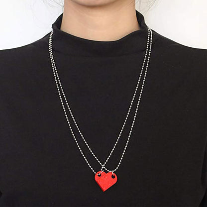 Lego Gift Heart Necklace, 2pcs Set