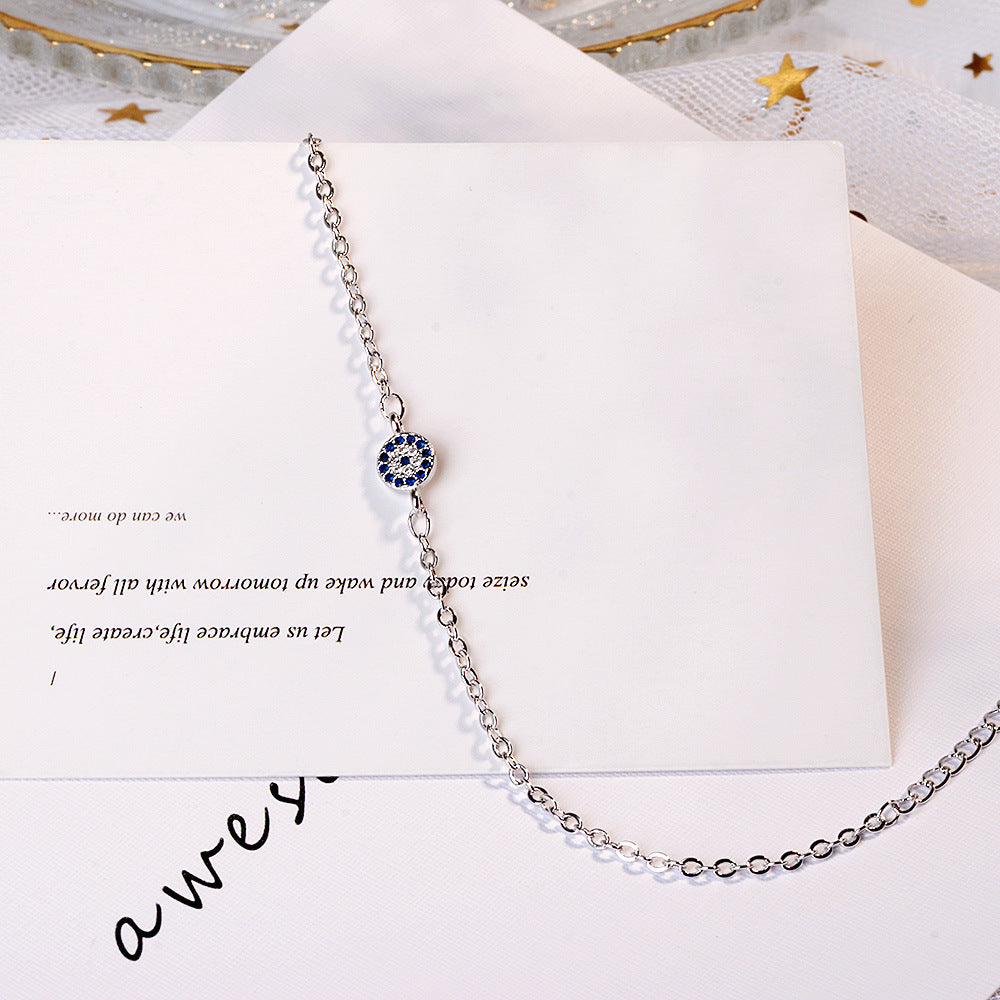 Circle Eye Blue Zicron Bracelet