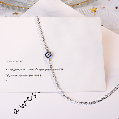 Circle Eye Blue Zicron Bracelet