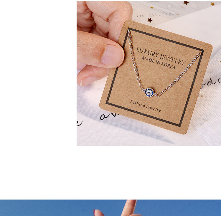 Circle Eye Blue Zicron Bracelet