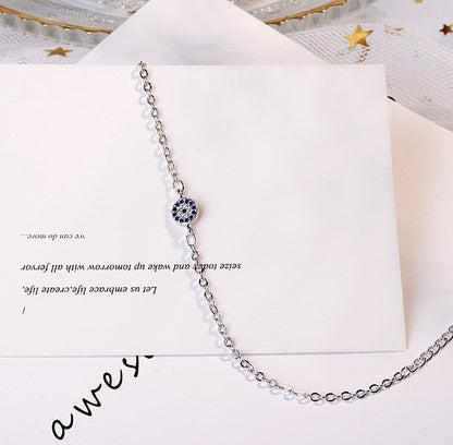 Circle Eye Blue Zicron Bracelet