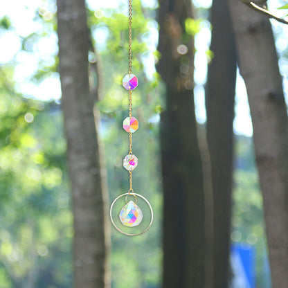 Crystal Wind Chime Star Pendant Sun Suncatcher