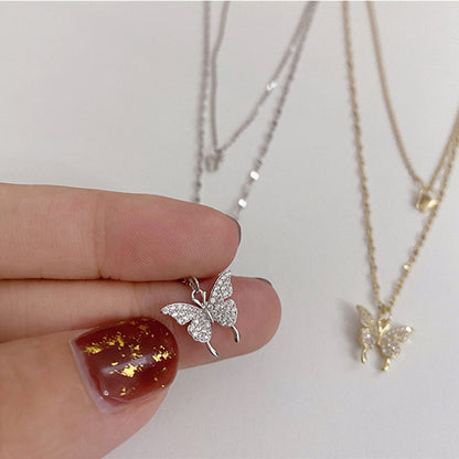 Silver Butterfly Necklace