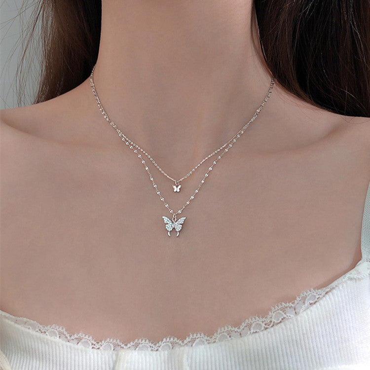 Silver Butterfly Necklace