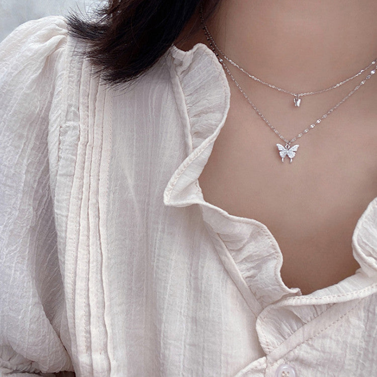 Silver Butterfly Necklace