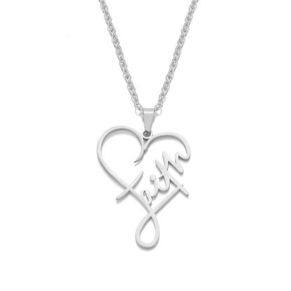 Heart of Faith Pendant Necklace