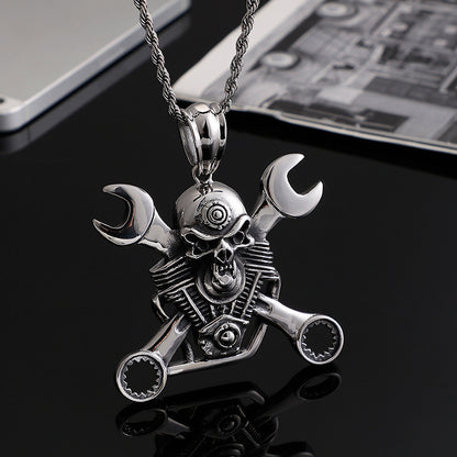 Titanium Steel Pirate Skull Pendant
