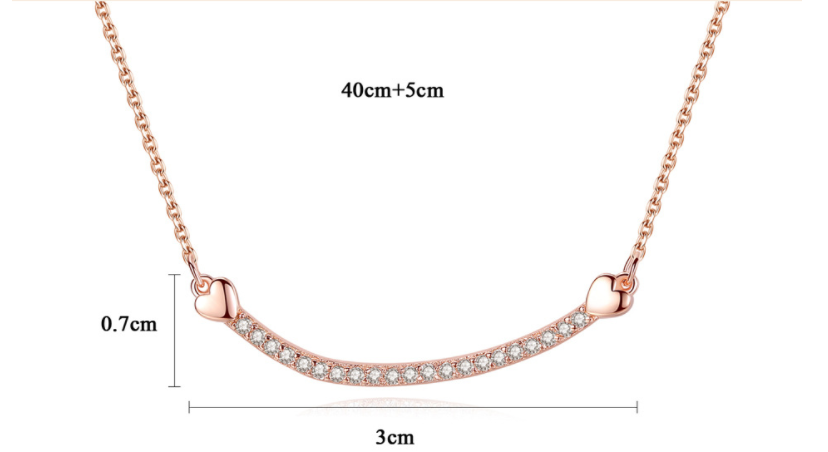 S925 Sterling Silver Necklace with 3A Zircon