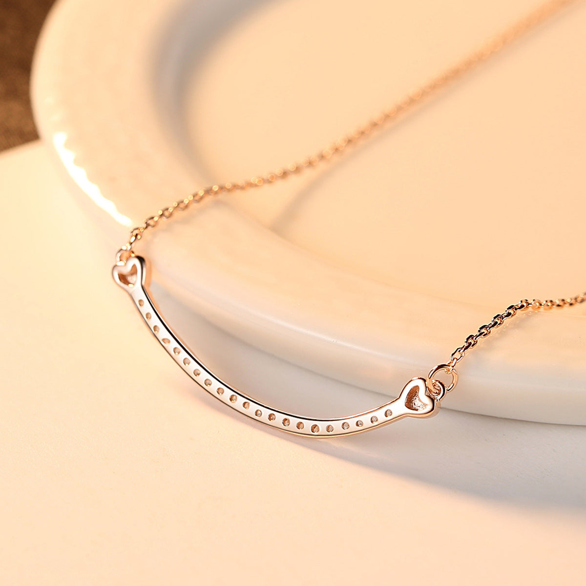 S925 Sterling Silver Necklace with 3A Zircon