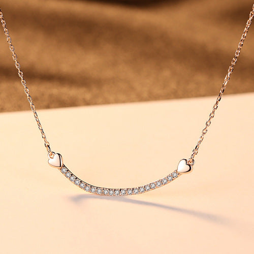 S925 Sterling Silver Necklace with 3A Zircon