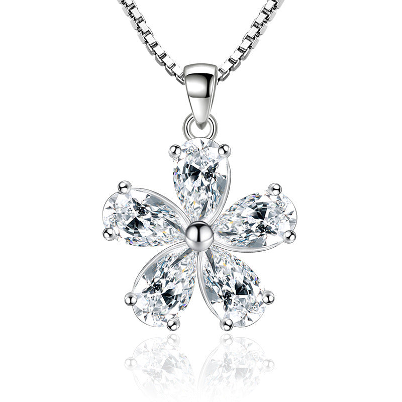 Silver Flower Necklace