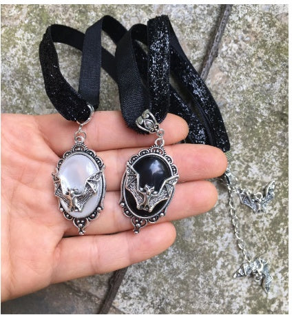 Gothic Bat Choker Necklace