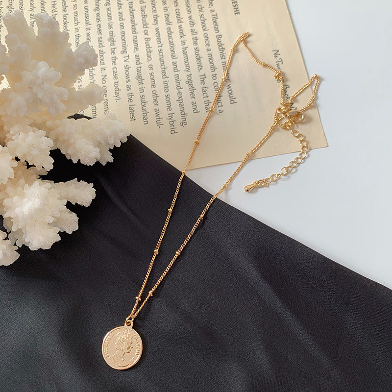 Abstract Face Metal Choker Necklace