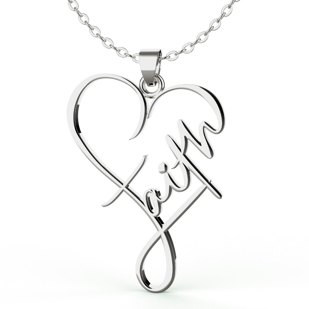 Heart of Faith Pendant Necklace