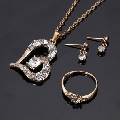 Heart Pendant Jewellery Set