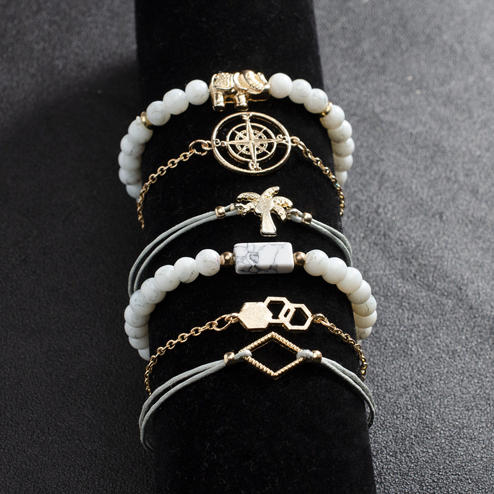 Vintage Bead Charm Bracelet Sets