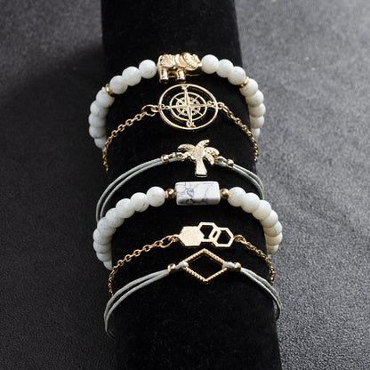 Vintage Bead Charm Bracelet Sets