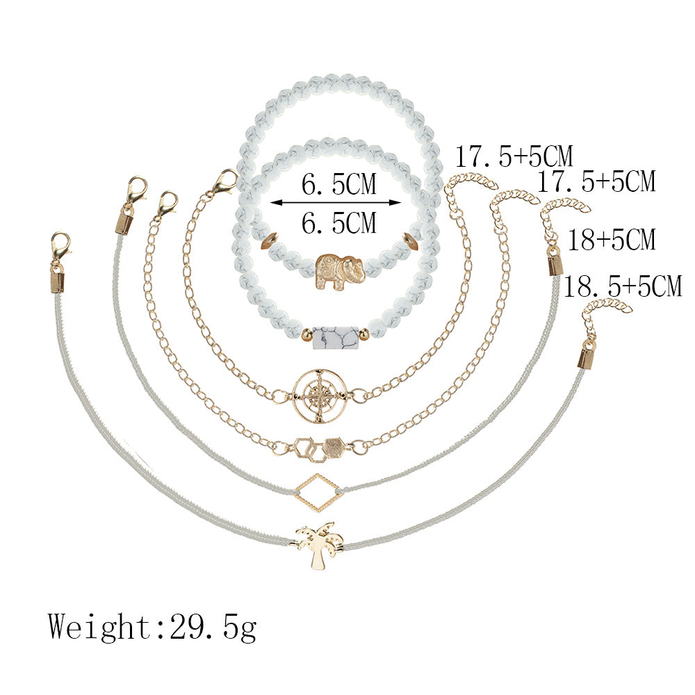 Vintage Bead Charm Bracelet Sets