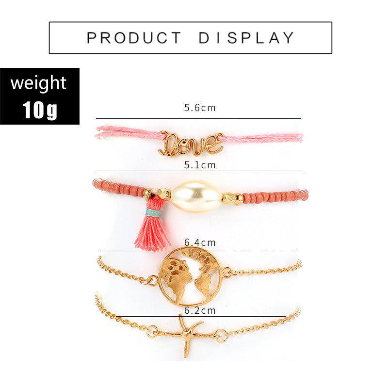 Vintage Bead Charm Bracelet Sets