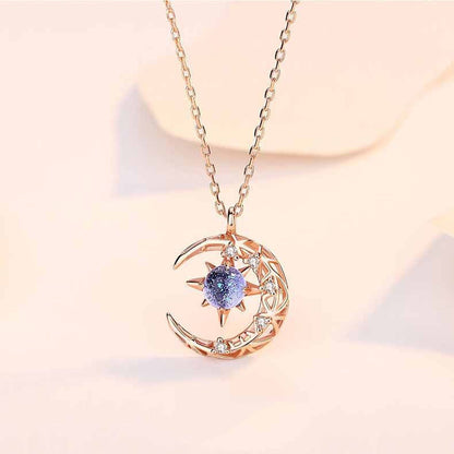 Explosive Star and Moon Necklace