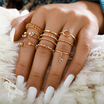 Diamond Set of 8 rings