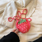 Handmade Knitted Wool Strawberry Crossbody Bag