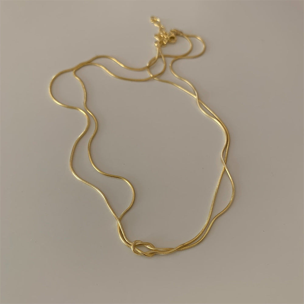 Couples Knot Necklace & Bracelet Set