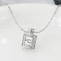 Perfume Bottle Pendant Zircon Necklaces