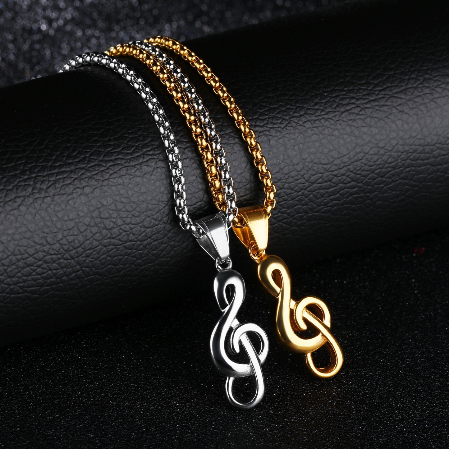Unisex Music Symbol Necklace
