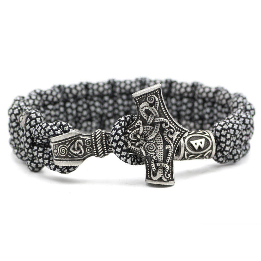 Vintage Thor’s Hammer Braided Bracelet