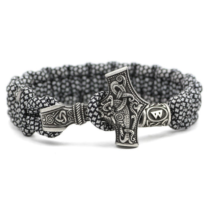 Vintage Thor’s Hammer Braided Bracelet