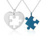 Love Puzzle Couple Pendant Necklace