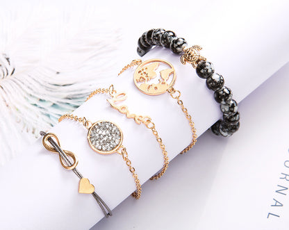 Love Map Bracelet Set