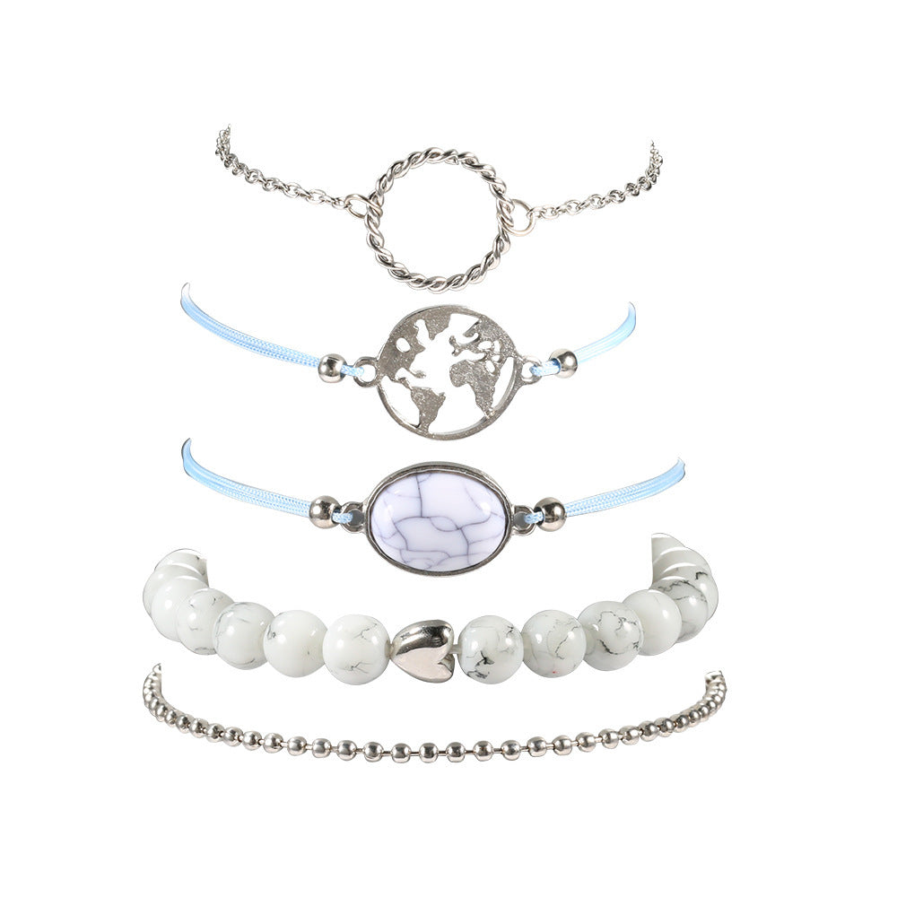 Love Map Bracelet Set