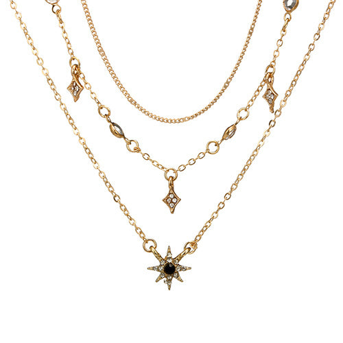 Multi-Layer Star Pendant Necklace