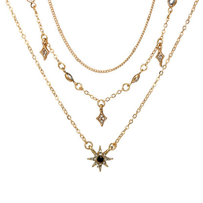 Multi-Layer Star Pendant Necklace