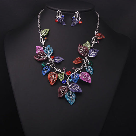 Colourful Leaves Necklace