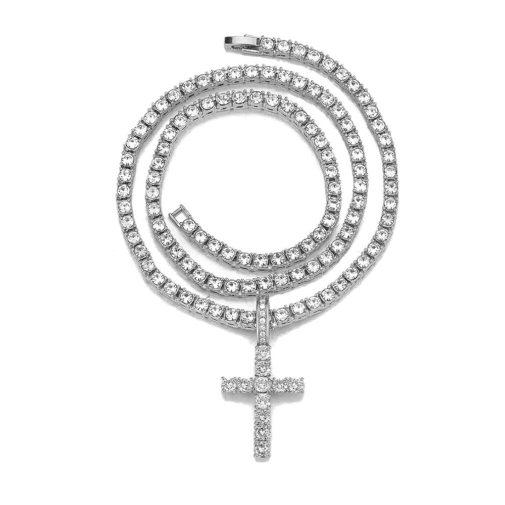 Diamond Cross Pendant Necklace