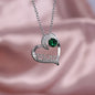For Mom Heart Necklace with Zircon