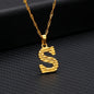 26 Letters Gold-Plated Pendant Necklace