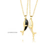 Holding Hands Couple Necklace, 2Pc Set